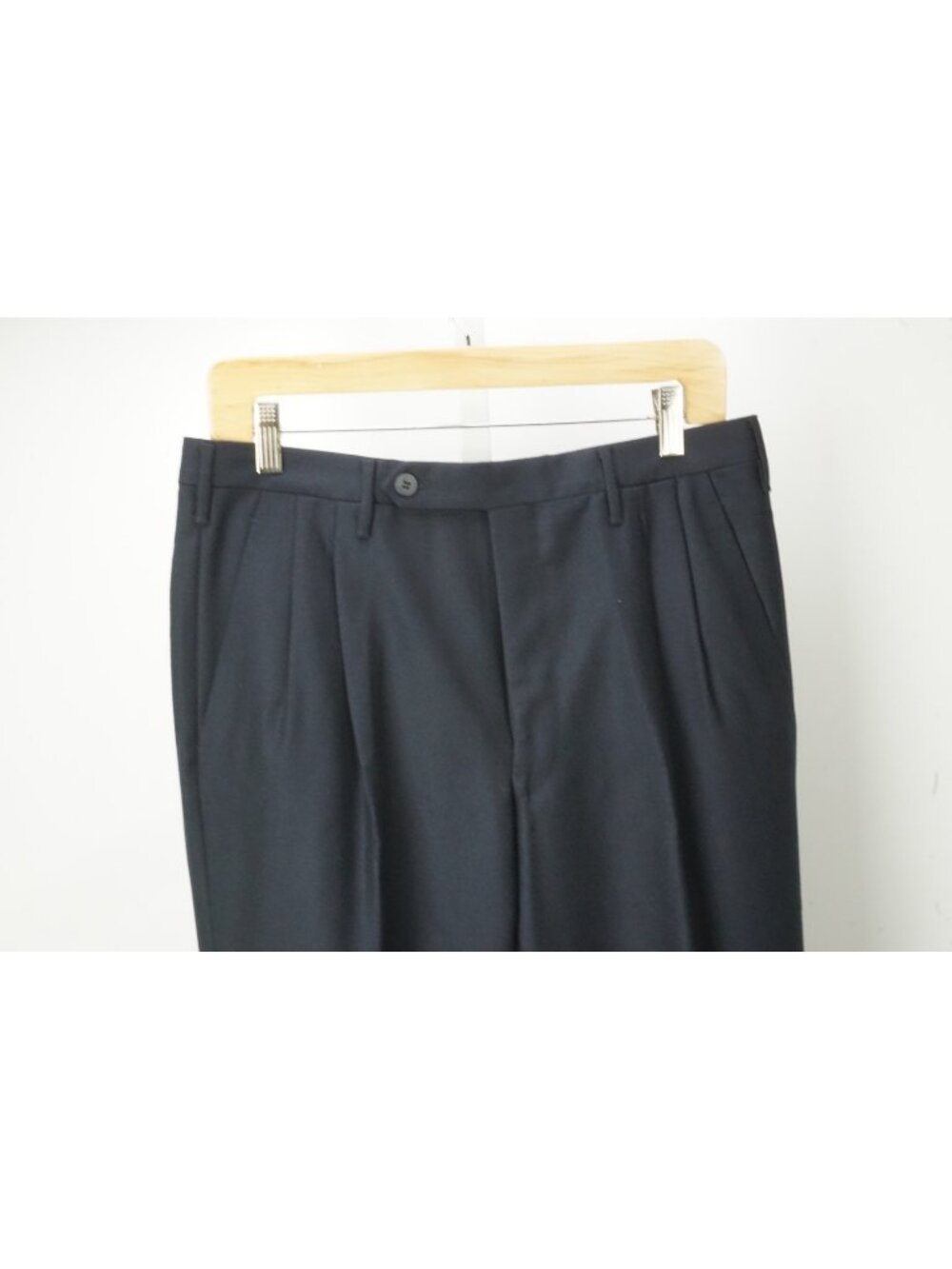 Rota Solid Blue Flannel 100% Wool Mens Dress Pants Sz 48 EU BRAND NEW